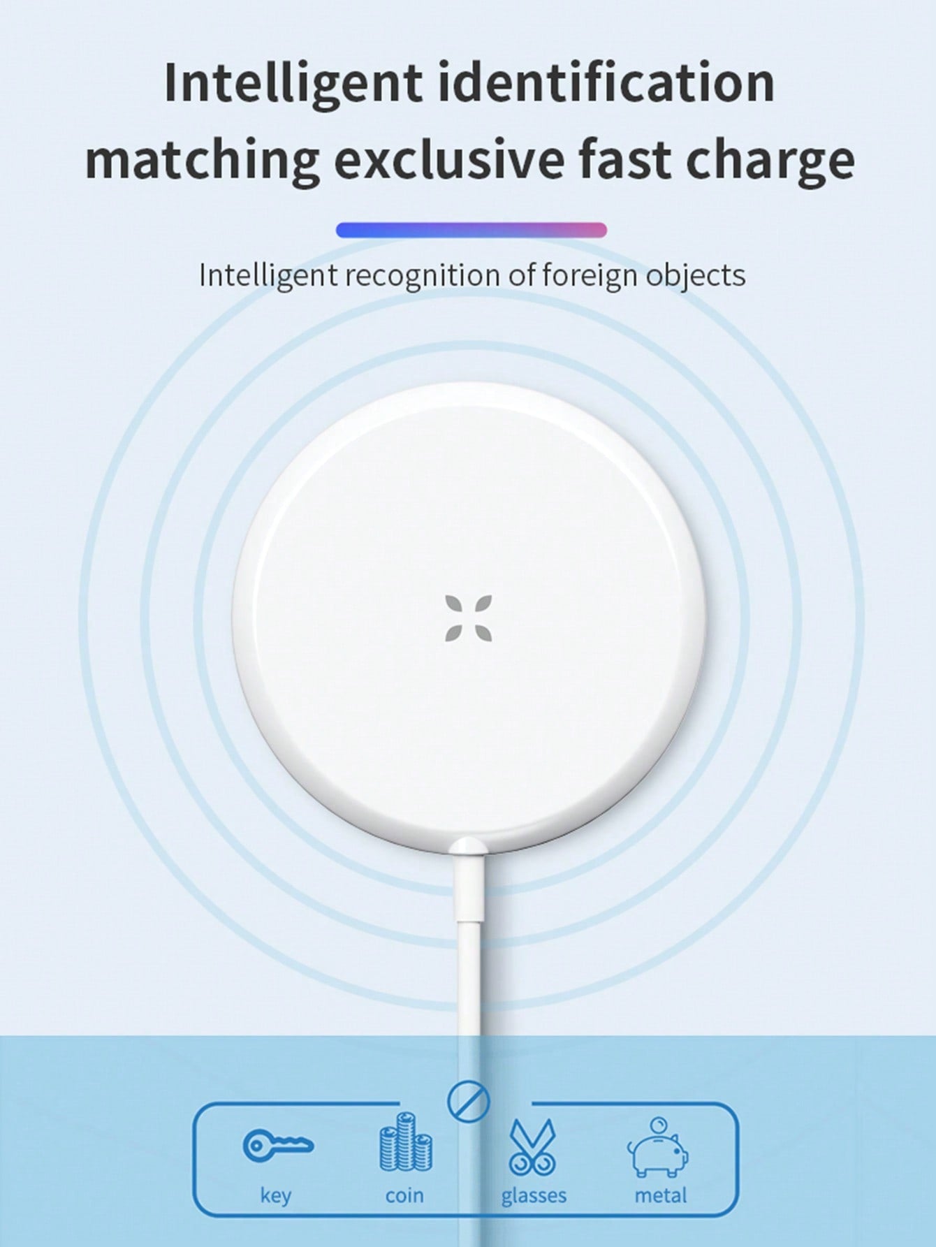 D8 15W Magnetic Wireless Charger, Strong Pad for iPhone 15/14/13/12 Pro