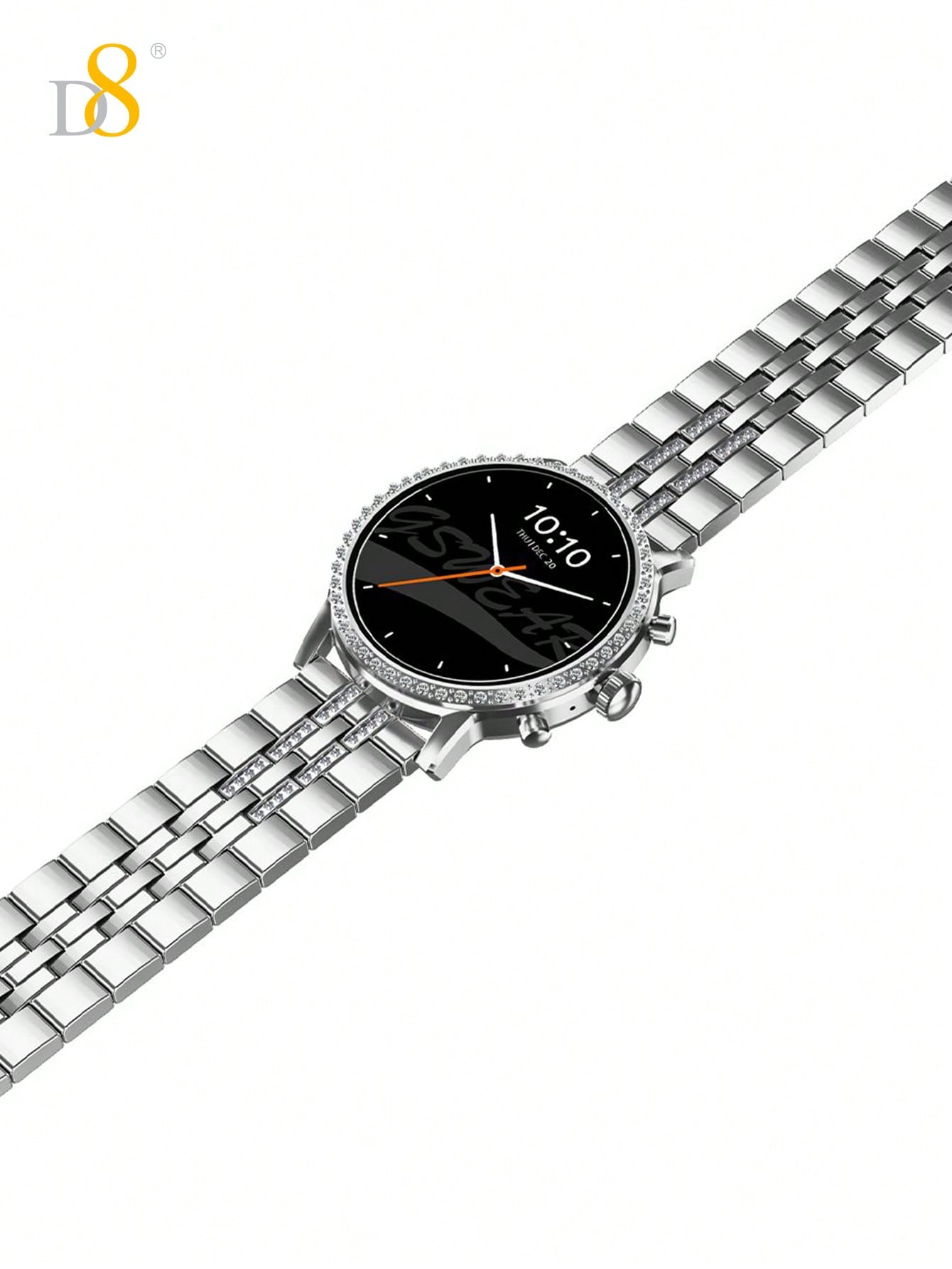 D8 Gold Smartwatch: 1.52” Touch Screen, Calls & Fitness Tracker