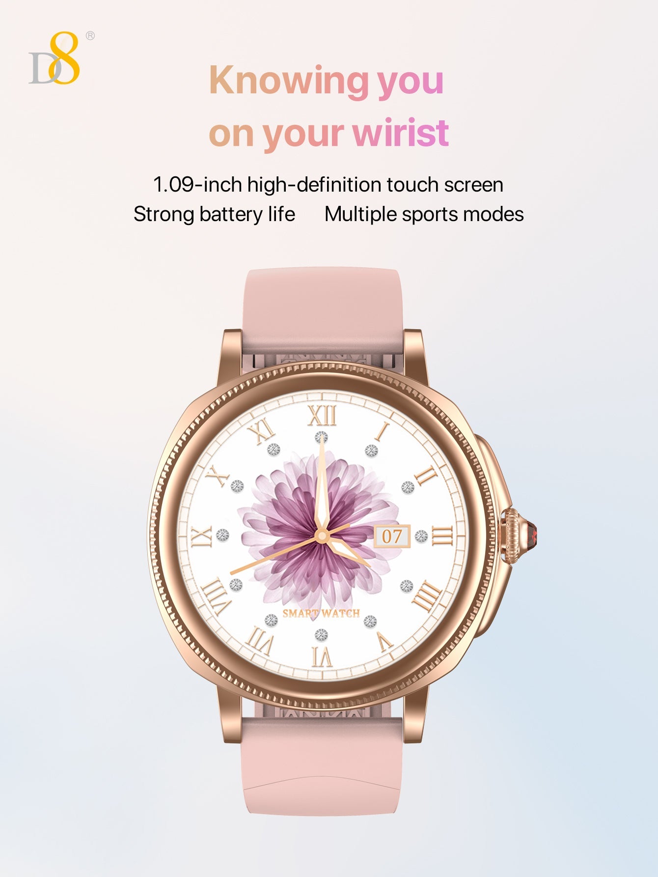IP68 Waterproof Activity Tracker Smartch For Woman - Dynamic8