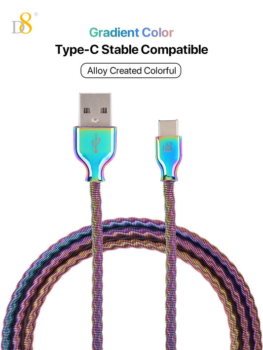 Dazzled Metal Type-C USB Cable - Fast Charging Fancy Color TC