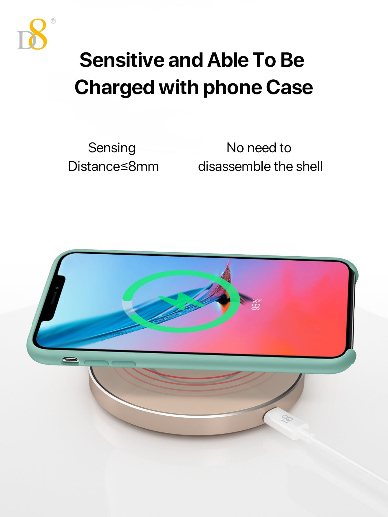 Dynamic8 3 in 1 Magnetic Wireless Charging Station (PWB-2117) - Glass & Aluminum
