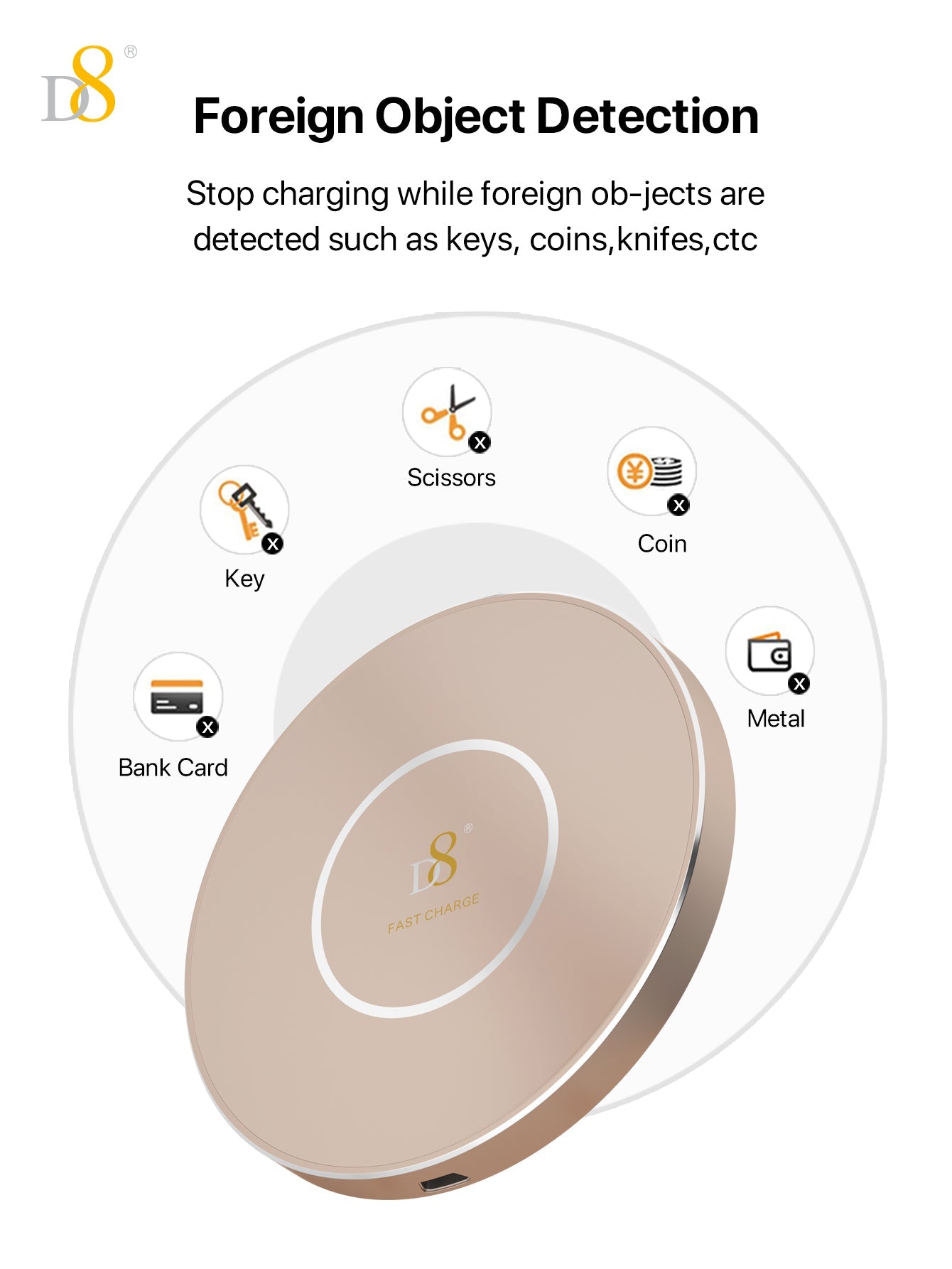 Dynamic8 3 in 1 Magnetic Wireless Charging Station (PWB-2117) - Glass & Aluminum