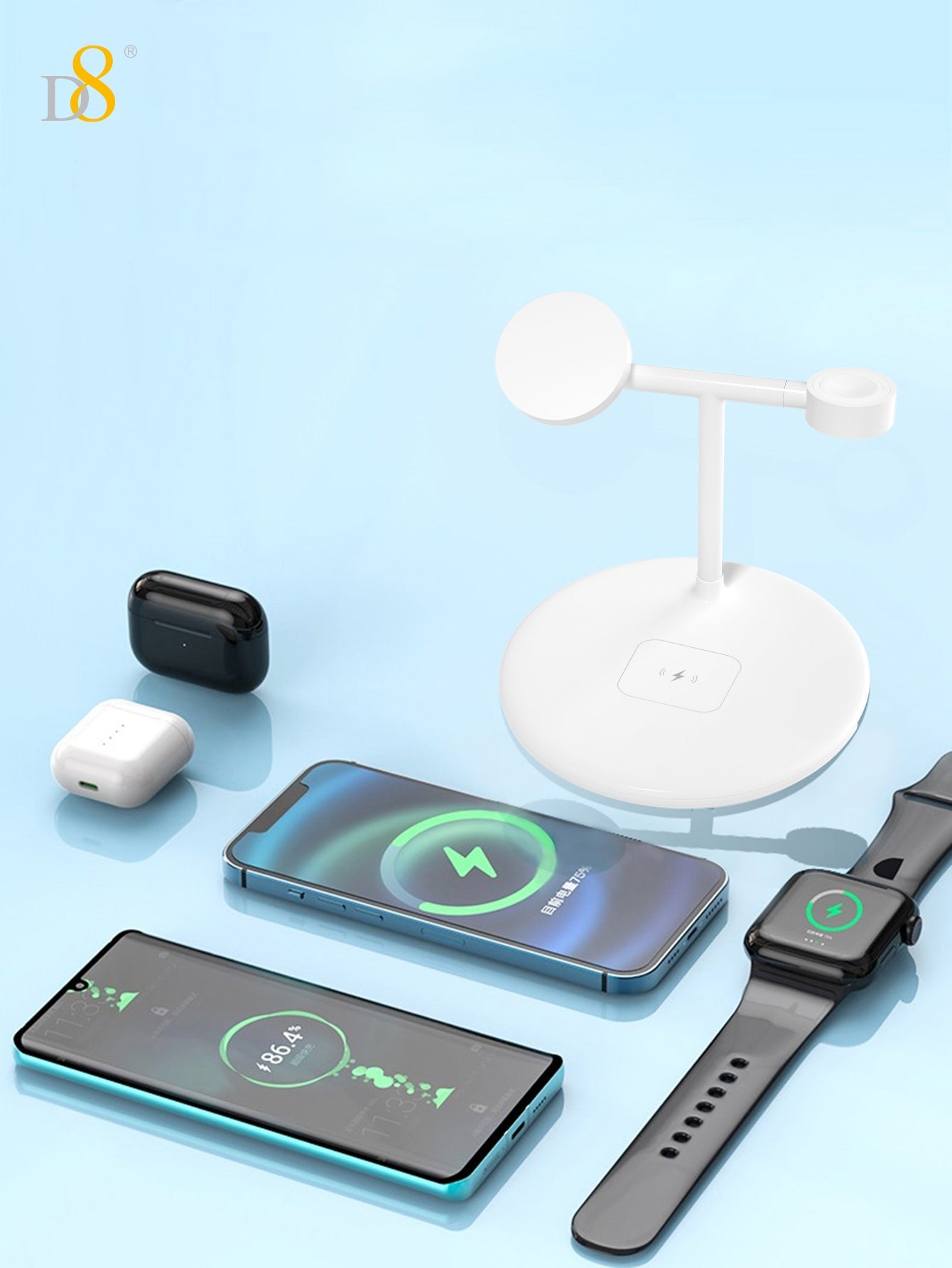 3-in-1 Magnetic Wireless Charging Station | Apple, Phone & Watch Charger