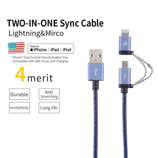 Phoenix MICRO-Lightning 2in1 Cable | Genuine Leather | Mobile Accessories - Dynamic8